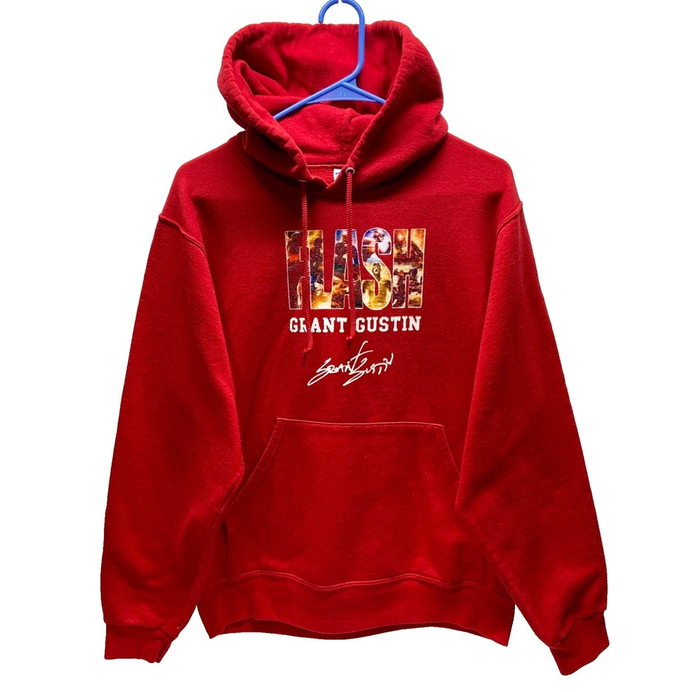 Flash Gordon Grant Gustin Hoodie Men's Small Red Hooded DC Comics Sweatshirt GUC